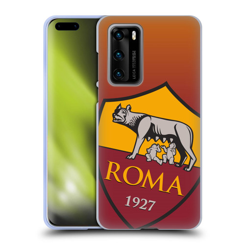 AS Roma Crest Graphics Gradient Soft Gel Case for Huawei P40 5G