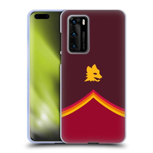 AS Roma Crest Graphics Wolf Soft Gel Case for Huawei P40 5G