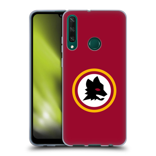 AS Roma Crest Graphics Wolf Circle Soft Gel Case for Huawei Y6p