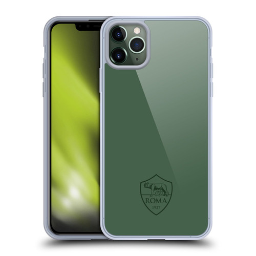 AS Roma Crest Graphics Full Colour Green Soft Gel Case for Apple iPhone 11 Pro Max