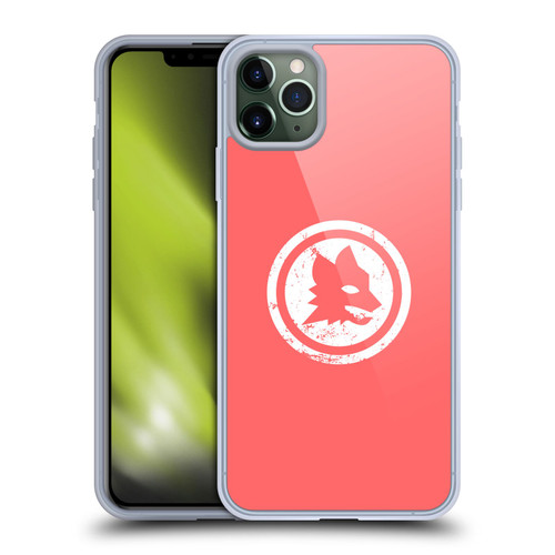 AS Roma Crest Graphics Pink Distressed Soft Gel Case for Apple iPhone 11 Pro Max