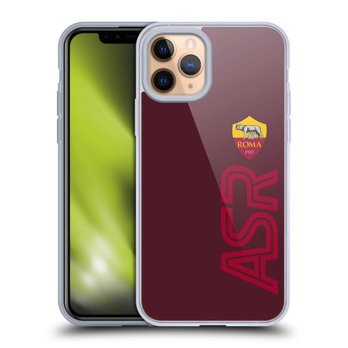 AS Roma Crest Graphics Oversized Soft Gel Case for Apple iPhone 11 Pro