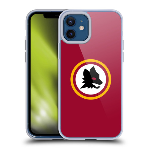 AS Roma Crest Graphics Wolf Circle Soft Gel Case for Apple iPhone 12 / iPhone 12 Pro