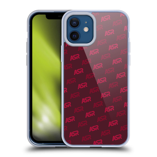 AS Roma Crest Graphics Wordmark Pattern Soft Gel Case for Apple iPhone 12 / iPhone 12 Pro