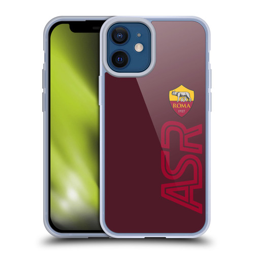 AS Roma Crest Graphics Oversized Soft Gel Case for Apple iPhone 12 Mini