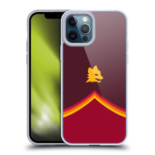 AS Roma Crest Graphics Wolf Soft Gel Case for Apple iPhone 12 Pro Max
