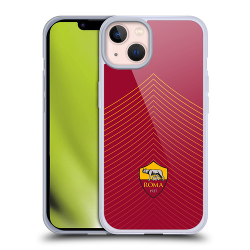 AS Roma Crest Graphics Arrow Soft Gel Case for Apple iPhone 13