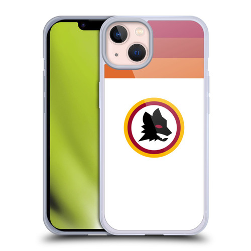 AS Roma Crest Graphics Wolf Retro Heritage Soft Gel Case for Apple iPhone 13