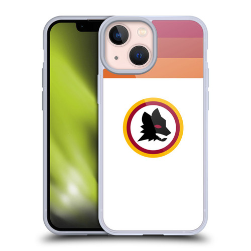 AS Roma Crest Graphics Wolf Retro Heritage Soft Gel Case for Apple iPhone 13 Mini