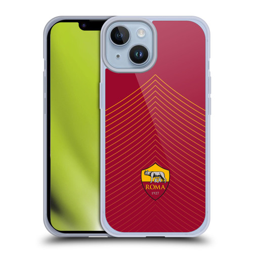 AS Roma Crest Graphics Arrow Soft Gel Case for Apple iPhone 14