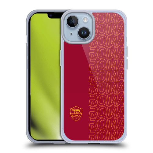 AS Roma Crest Graphics Echo Soft Gel Case for Apple iPhone 14