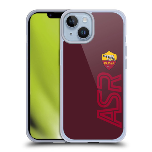 AS Roma Crest Graphics Oversized Soft Gel Case for Apple iPhone 14
