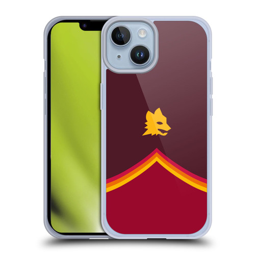 AS Roma Crest Graphics Wolf Soft Gel Case for Apple iPhone 14
