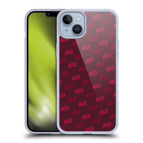 AS Roma Crest Graphics Wordmark Pattern Soft Gel Case for Apple iPhone 14 Plus