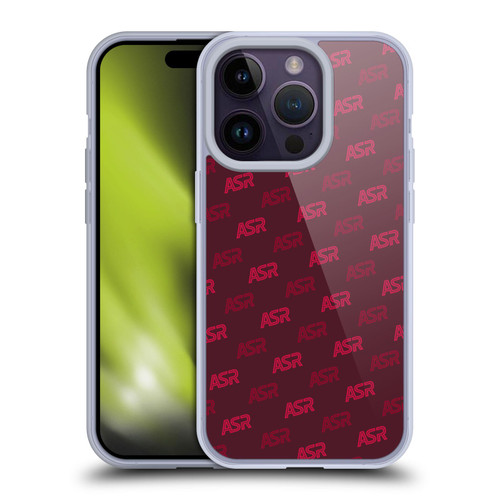 AS Roma Crest Graphics Wordmark Pattern Soft Gel Case for Apple iPhone 14 Pro