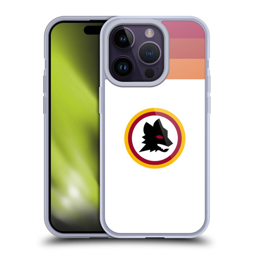 AS Roma Crest Graphics Wolf Retro Heritage Soft Gel Case for Apple iPhone 14 Pro