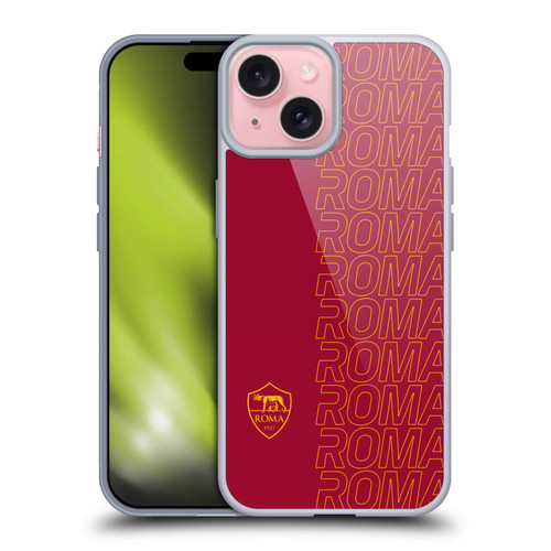 AS Roma Crest Graphics Echo Soft Gel Case for Apple iPhone 15