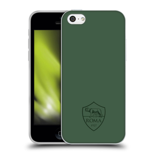 AS Roma Crest Graphics Full Colour Green Soft Gel Case for Apple iPhone 5c