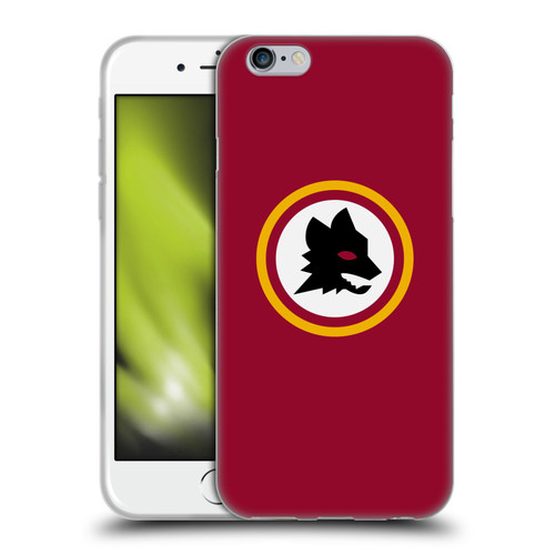 AS Roma Crest Graphics Wolf Circle Soft Gel Case for Apple iPhone 6 / iPhone 6s