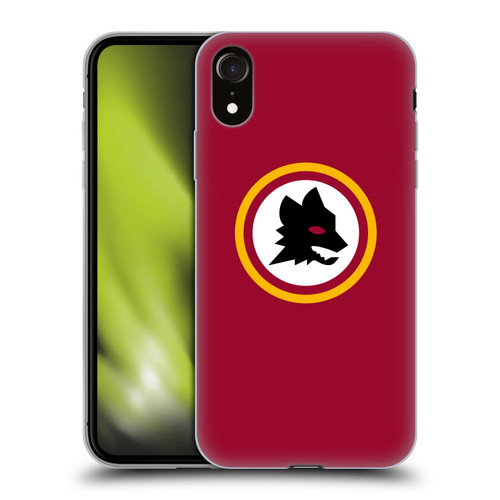 AS Roma Crest Graphics Wolf Circle Soft Gel Case for Apple iPhone XR