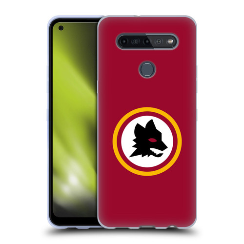 AS Roma Crest Graphics Wolf Circle Soft Gel Case for LG K51S