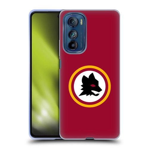 AS Roma Crest Graphics Wolf Circle Soft Gel Case for Motorola Edge 30