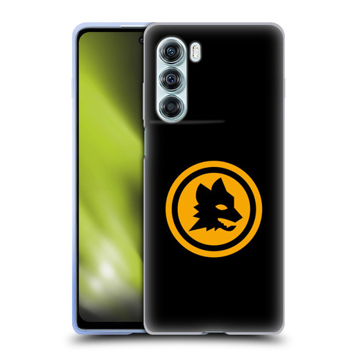 AS Roma Crest Graphics Black And Gold Soft Gel Case for Motorola Edge S30 / Moto G200 5G