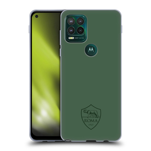 AS Roma Crest Graphics Full Colour Green Soft Gel Case for Motorola Moto G Stylus 5G 2021