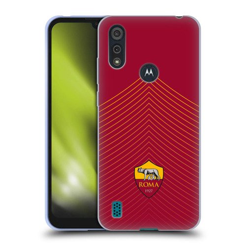 AS Roma Crest Graphics Arrow Soft Gel Case for Motorola Moto E6s (2020)