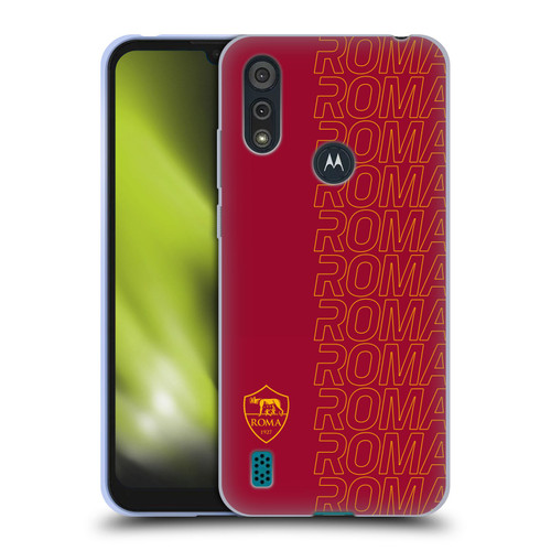 AS Roma Crest Graphics Echo Soft Gel Case for Motorola Moto E6s (2020)