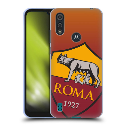 AS Roma Crest Graphics Gradient Soft Gel Case for Motorola Moto E6s (2020)