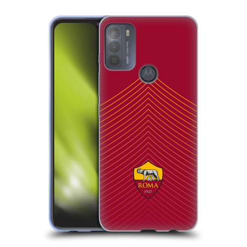AS Roma Crest Graphics Arrow Soft Gel Case for Motorola Moto G50