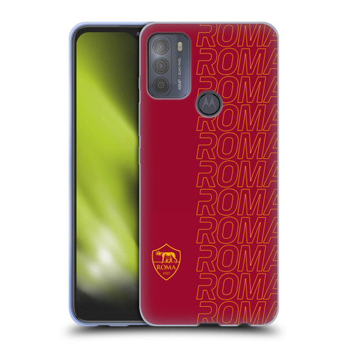 AS Roma Crest Graphics Echo Soft Gel Case for Motorola Moto G50