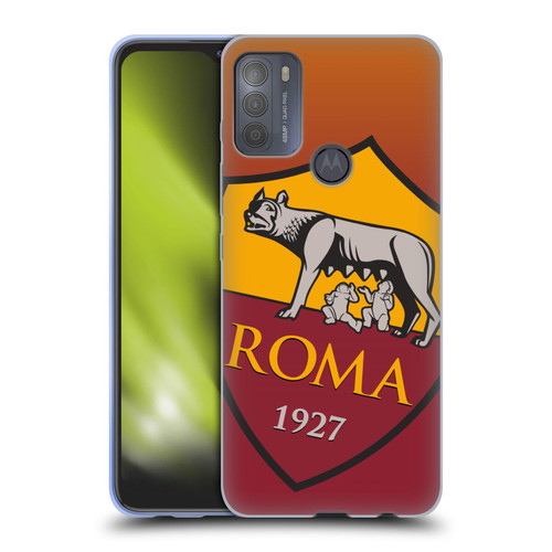 AS Roma Crest Graphics Gradient Soft Gel Case for Motorola Moto G50