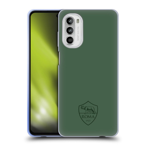 AS Roma Crest Graphics Full Colour Green Soft Gel Case for Motorola Moto G52