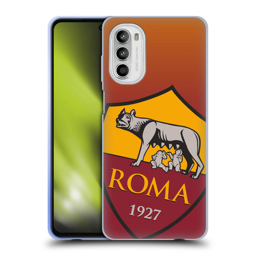 AS Roma Crest Graphics Gradient Soft Gel Case for Motorola Moto G52