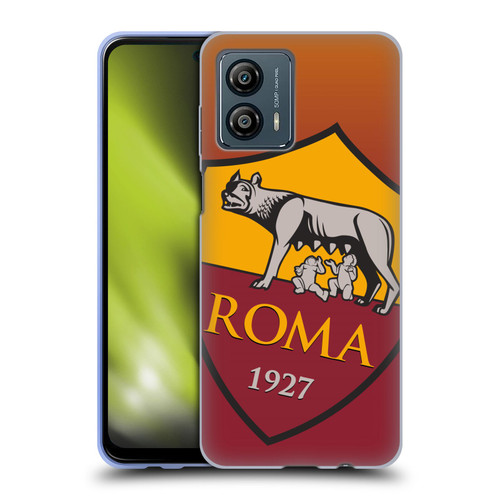 AS Roma Crest Graphics Gradient Soft Gel Case for Motorola Moto G53 5G