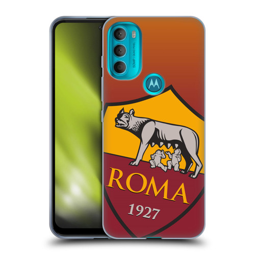AS Roma Crest Graphics Gradient Soft Gel Case for Motorola Moto G71 5G