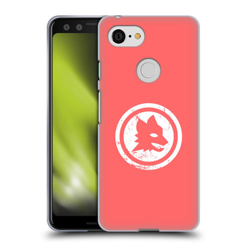 AS Roma Crest Graphics Pink Distressed Soft Gel Case for Google Pixel 3