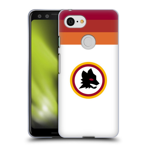 AS Roma Crest Graphics Wolf Retro Heritage Soft Gel Case for Google Pixel 3