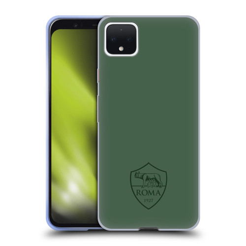 AS Roma Crest Graphics Full Colour Green Soft Gel Case for Google Pixel 4 XL