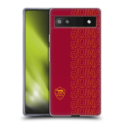 AS Roma Crest Graphics Echo Soft Gel Case for Google Pixel 6a