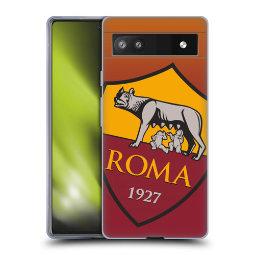 AS Roma Crest Graphics Gradient Soft Gel Case for Google Pixel 6a