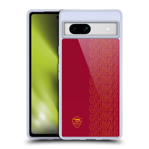 AS Roma Crest Graphics Echo Soft Gel Case for Google Pixel 7a