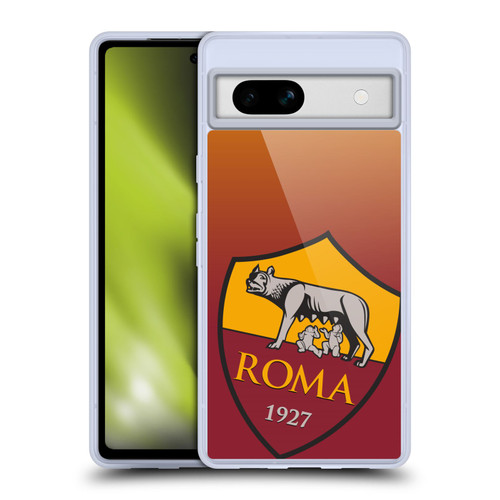 AS Roma Crest Graphics Gradient Soft Gel Case for Google Pixel 7a