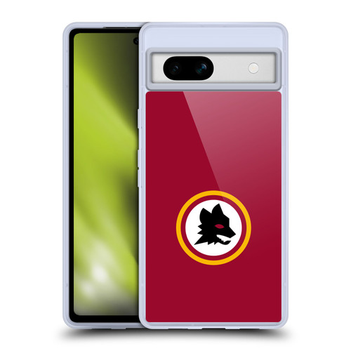 AS Roma Crest Graphics Wolf Circle Soft Gel Case for Google Pixel 7a