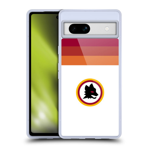 AS Roma Crest Graphics Wolf Retro Heritage Soft Gel Case for Google Pixel 7a