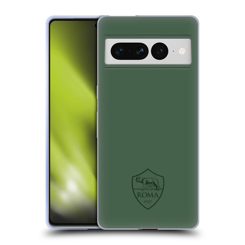 AS Roma Crest Graphics Full Colour Green Soft Gel Case for Google Pixel 7 Pro