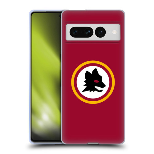 AS Roma Crest Graphics Wolf Circle Soft Gel Case for Google Pixel 7 Pro