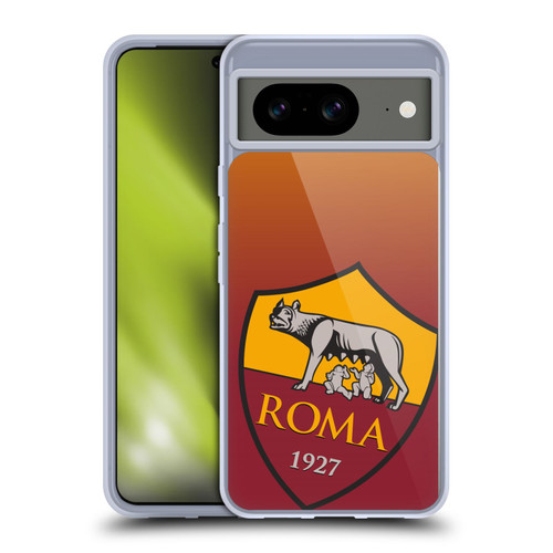 AS Roma Crest Graphics Gradient Soft Gel Case for Google Pixel 8